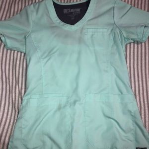XXS Clearwater/teal scrub top